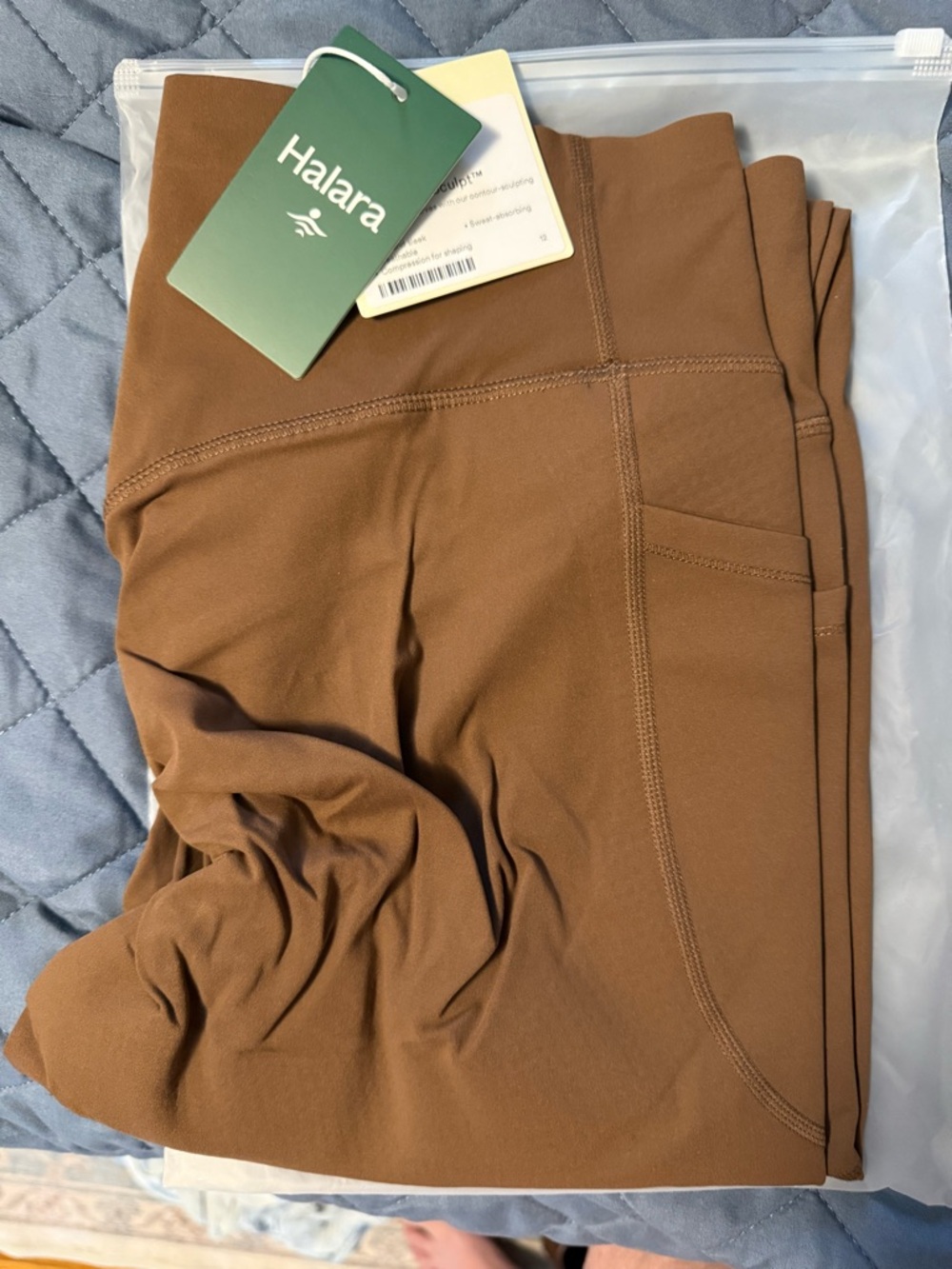 HALARA High Waist Ultrasculpt Leggings- Earth Brown